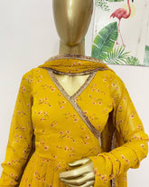 Mustard chiffon set - kasumi.in